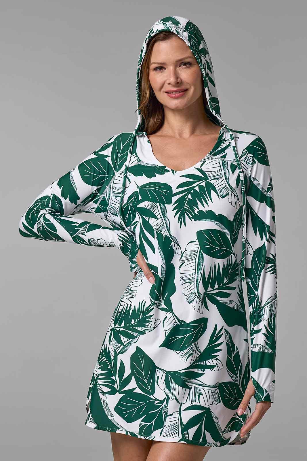 Women's Seacoast Swim Cover-Up Dress | Eden Palm Paradise