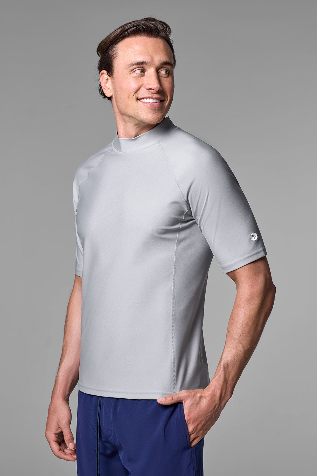 Men's Tulum Short Sleeve Surf Rash Guard | Slate