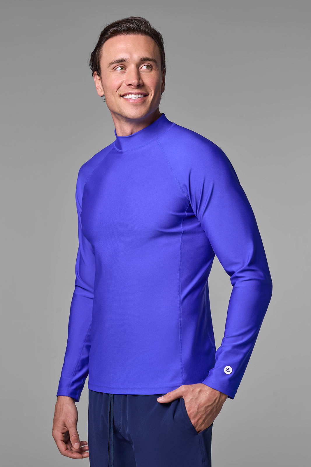 Men's Tulum Long Sleeve Surf Rash Guard | Baja Blue