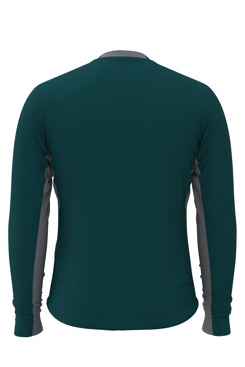 Men's Ultimate Long Sleeve Rash Guard | Transformative Teal Line