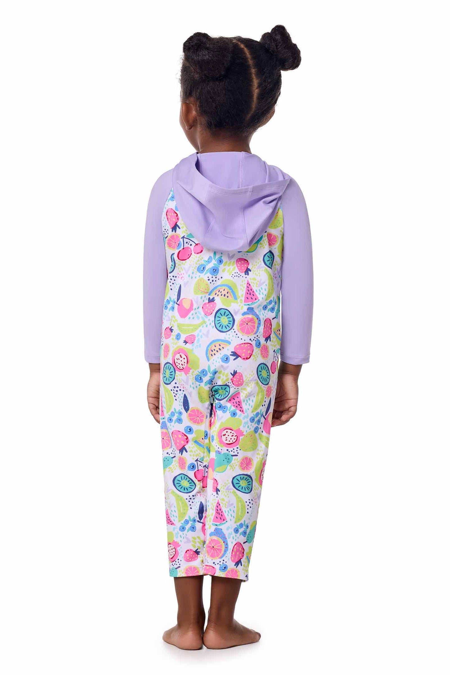 Kid's Finn Hooded One-Piece Swimsuit | Lavendula Colorblock
