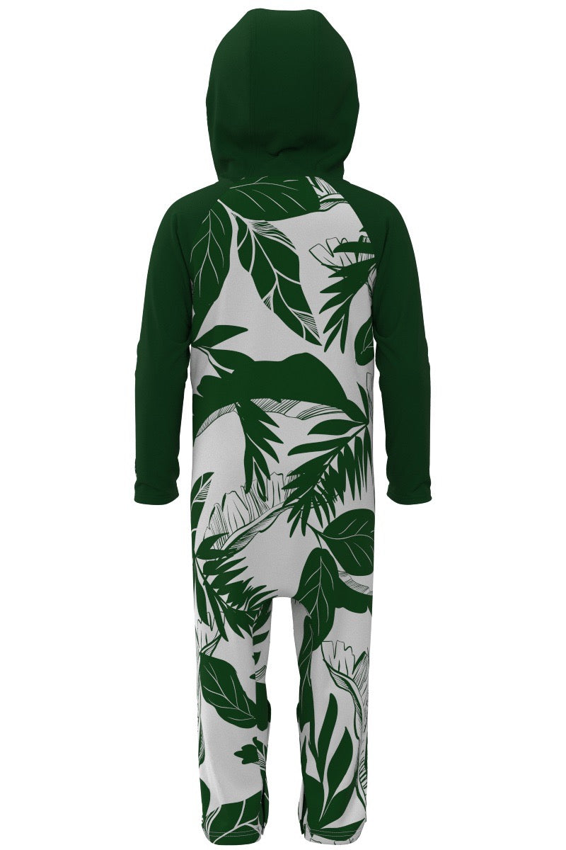Kid's Finn Hooded One-Piece Swimsuit | Eden Colorblock