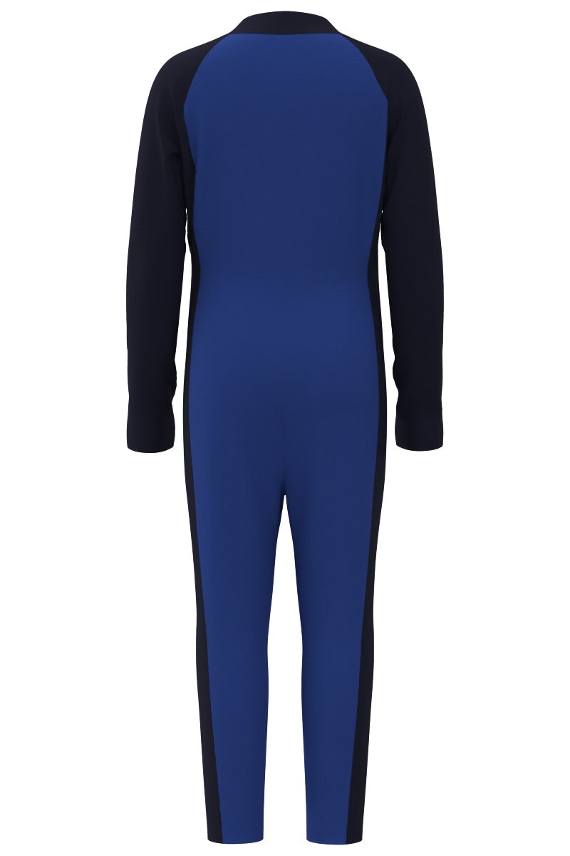 Kid's Barracuda Neck-to-Ankle Swimsuit | Baja Blue Colorblock