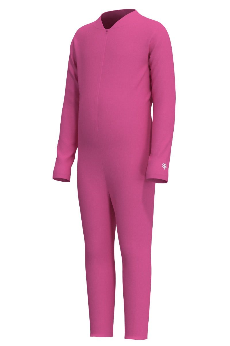 Kid's Barracuda Neck-to-Ankle Swimsuit | Tulip Pink
