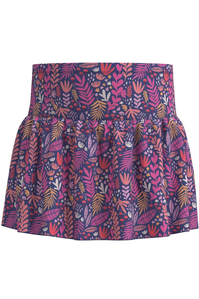Kids Wavecatcher Swim Skirt | Future Dusk Blooming Forest