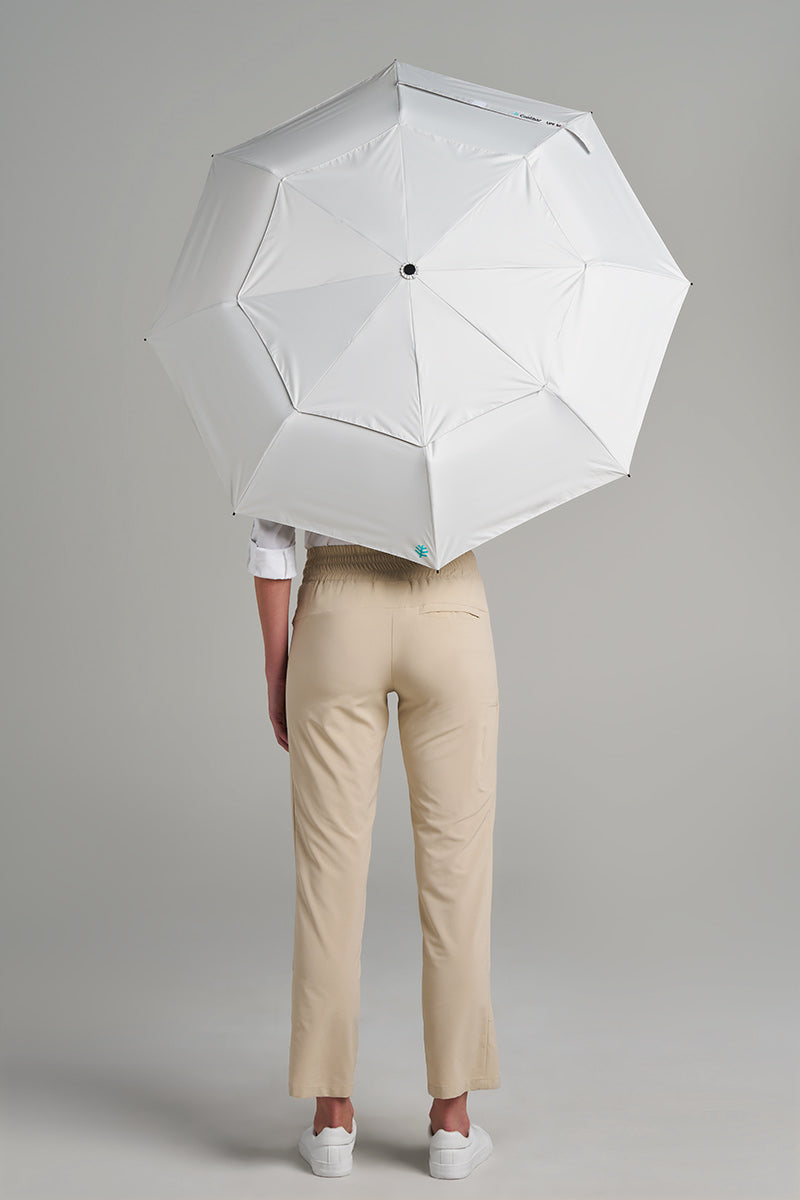 42 Inch Sodalis Travel Umbrella | Sleek Grey