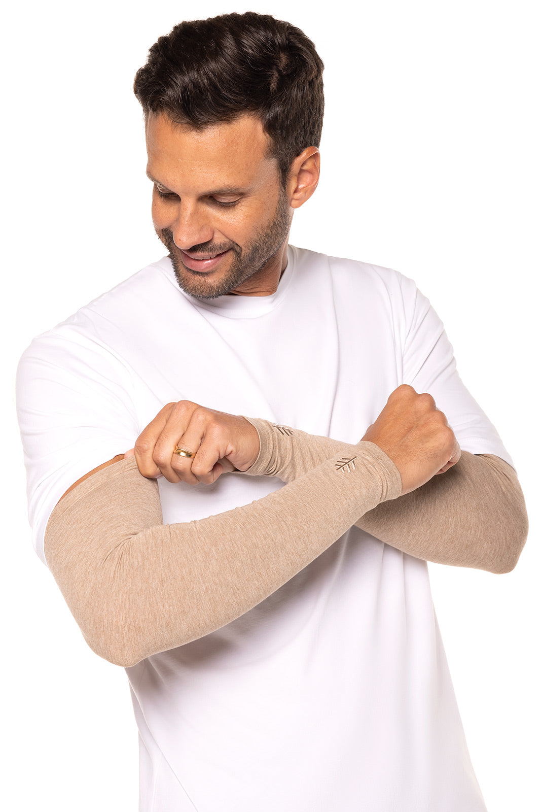Men's Navagio Sun Sleeve | Dark Taupe Heather