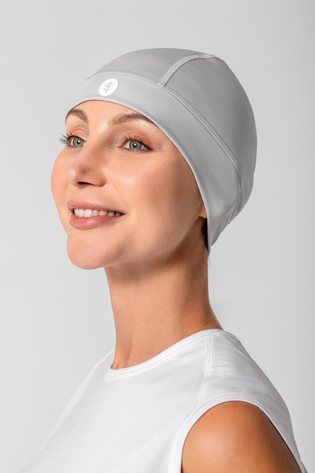 Unisex Aqua Sun Skully Cap | Sleek Grey