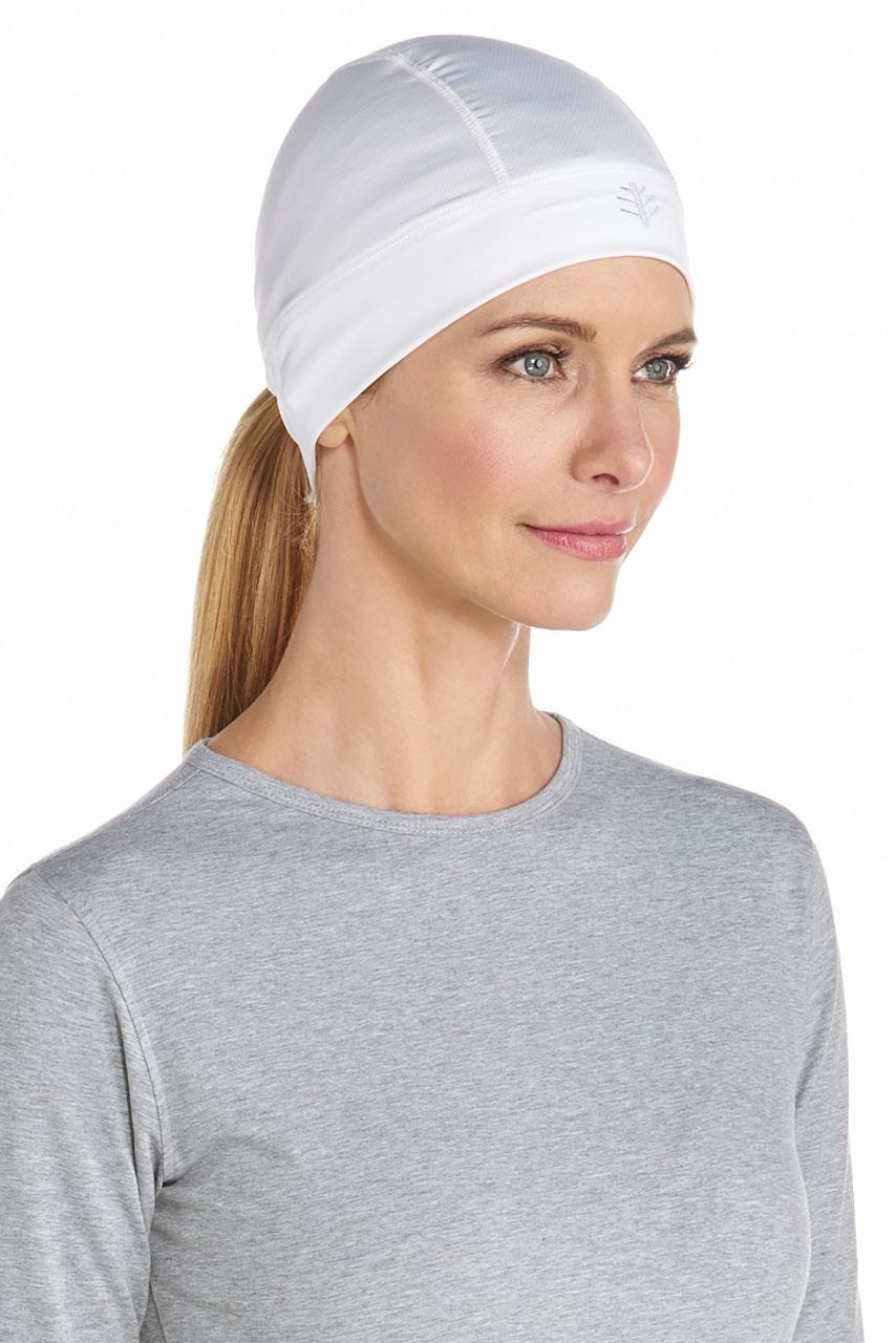 Unisex Hubbard UV Skull Cap | White