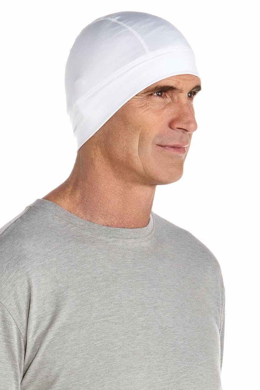 Unisex Hubbard UV Skull Cap | White