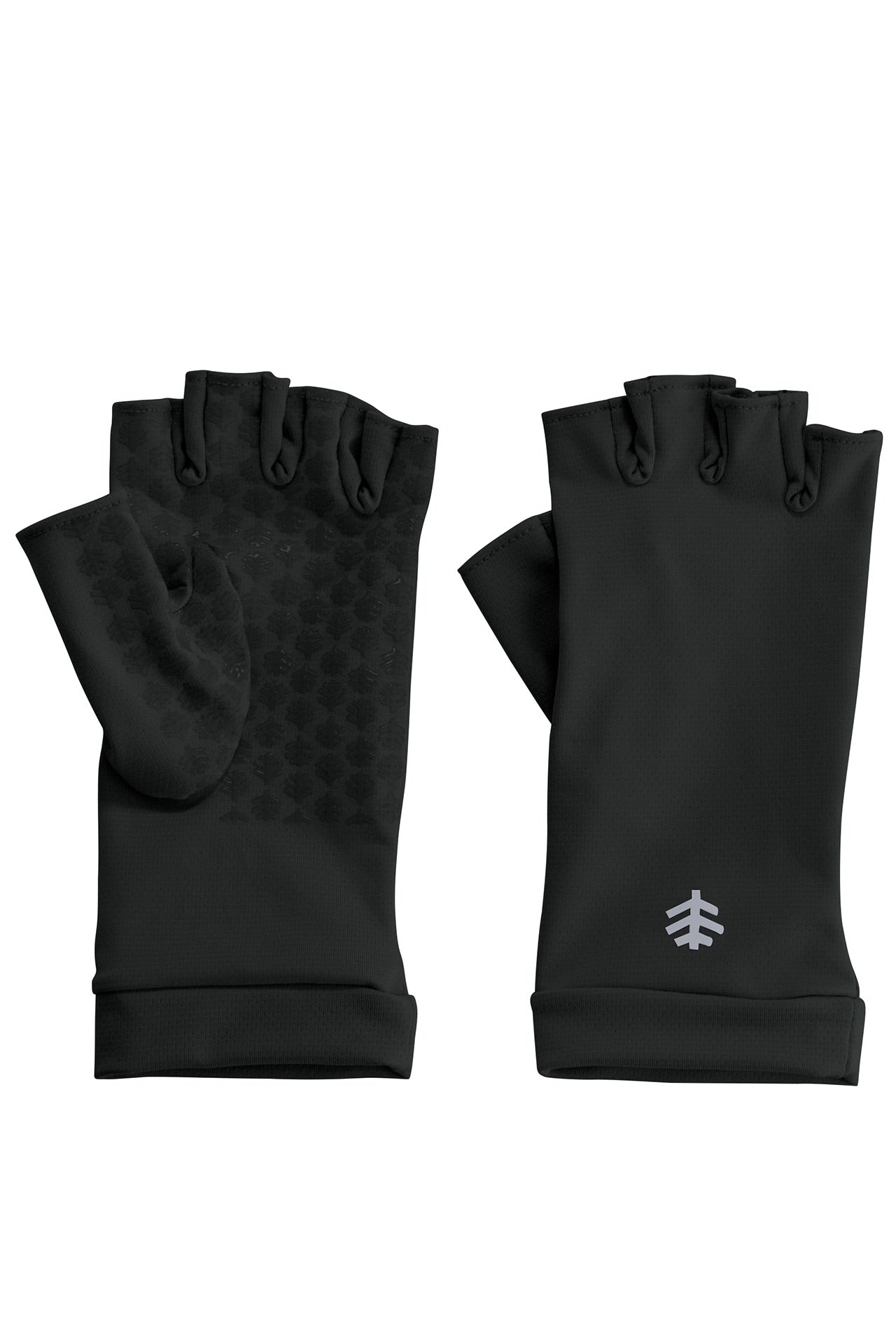 Unisex Ouray UV Fingerless Gloves | Black