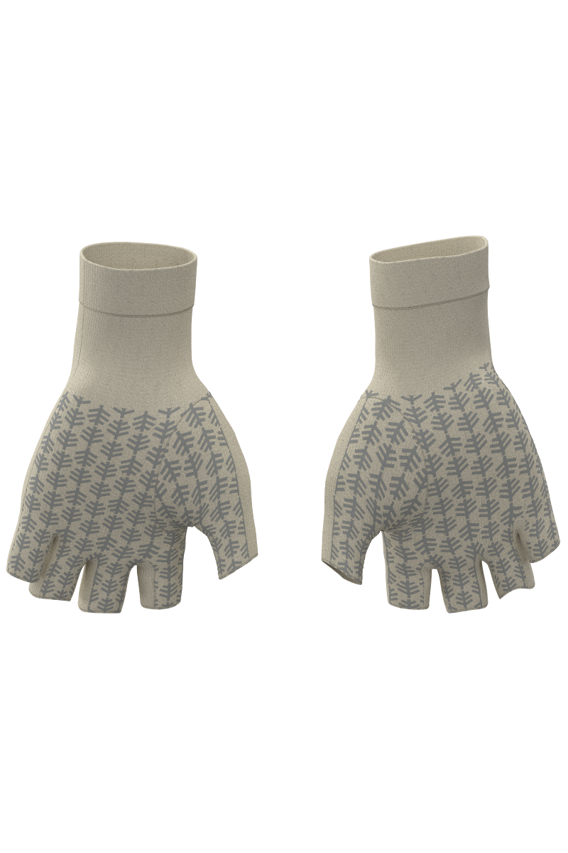 Unisex Ouray UV Fingerless Gloves | Vanilla