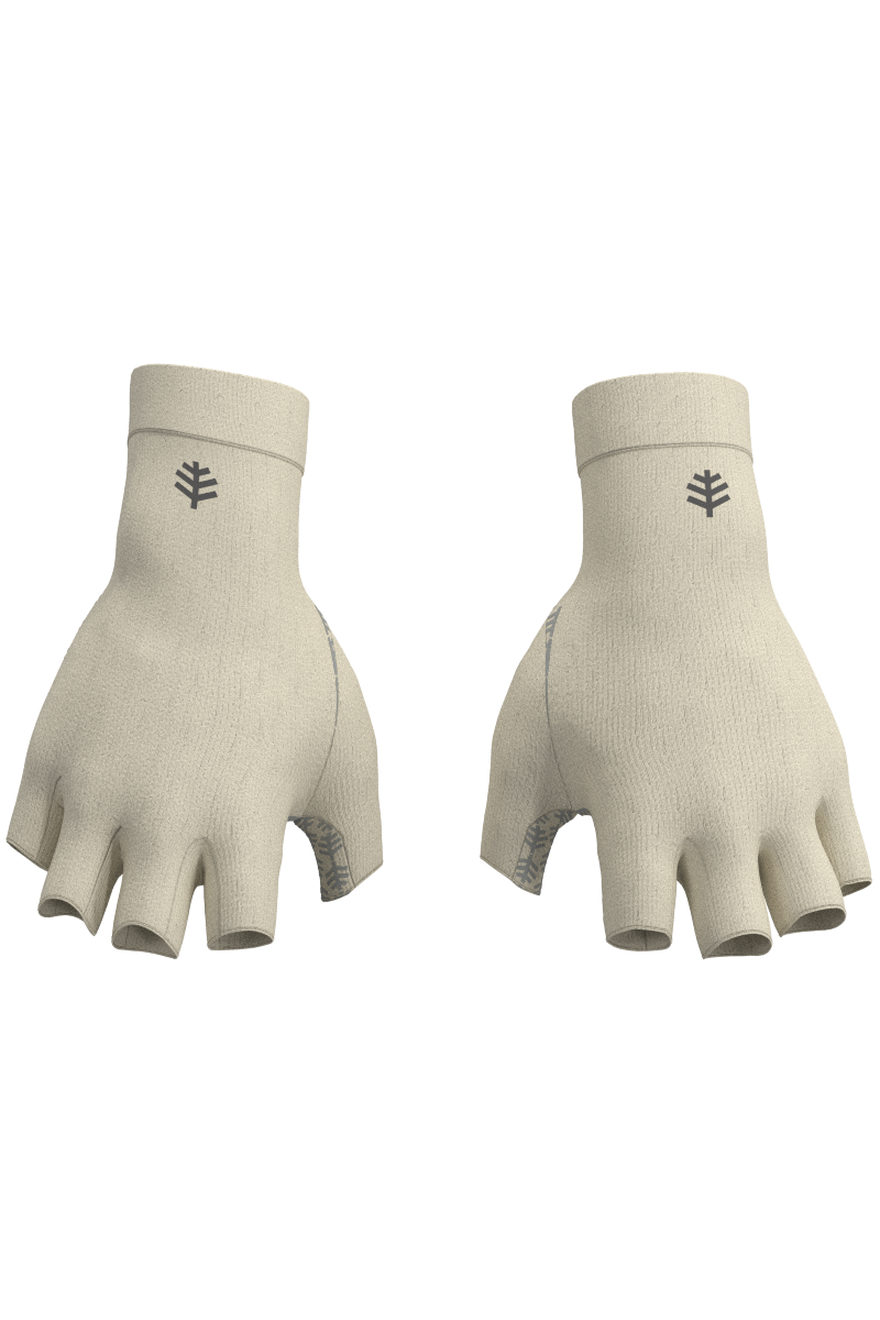 Unisex Ouray UV Fingerless Gloves | Vanilla