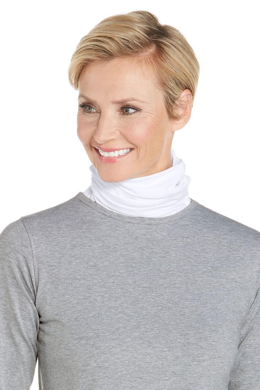 Unisex Key West Sun Neck Gaiter | White