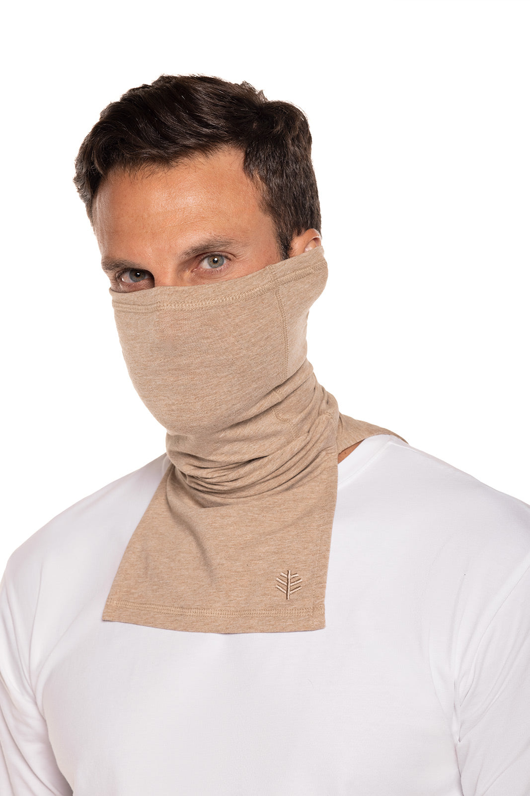 Unisex Key West Sun Neck Gaiter | Dark Taupe Heather