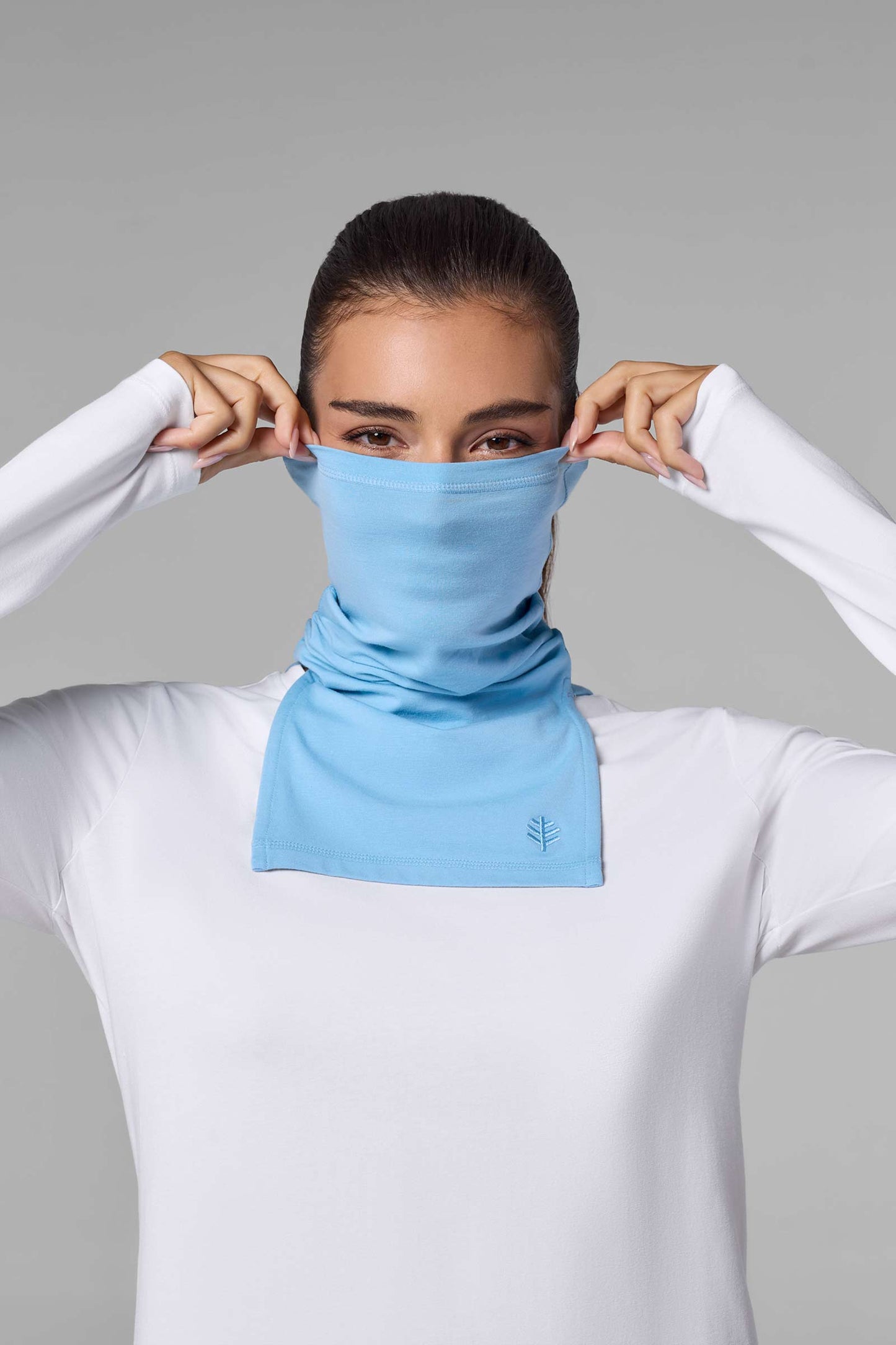 Unisex Key West Sun Neck Gaiter | Artic Blue