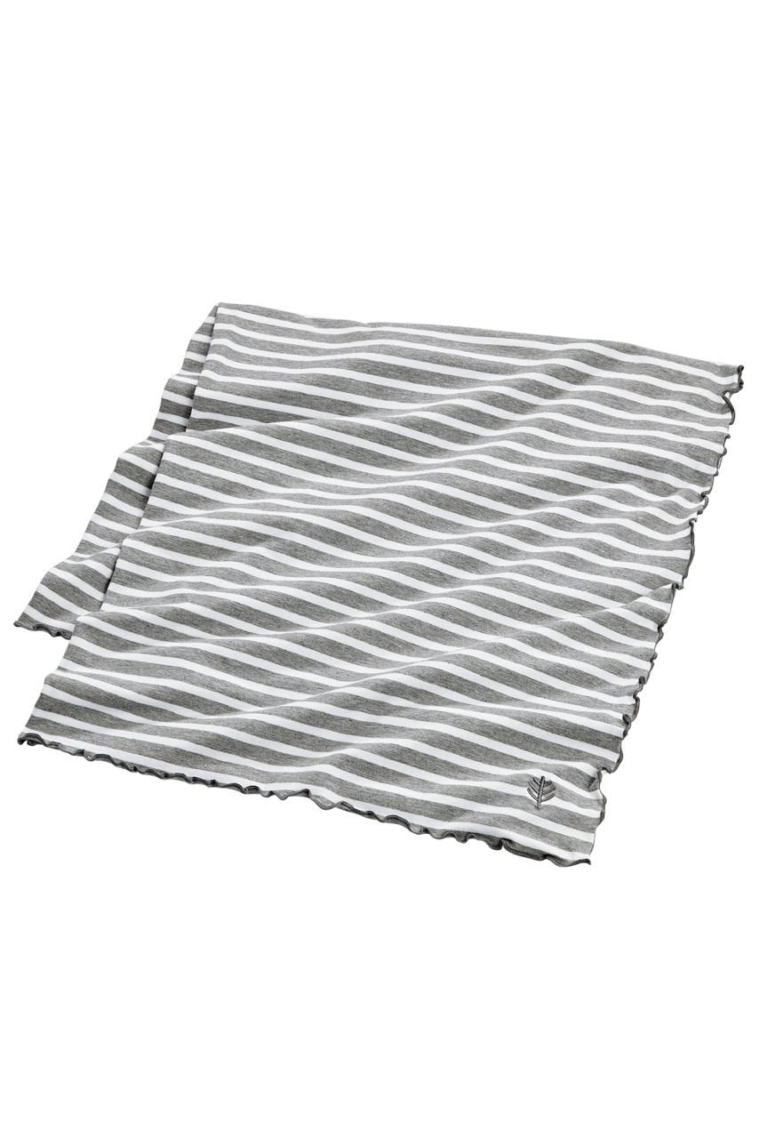 Women's Savannah Sun Blanket | Grey/White Stripe