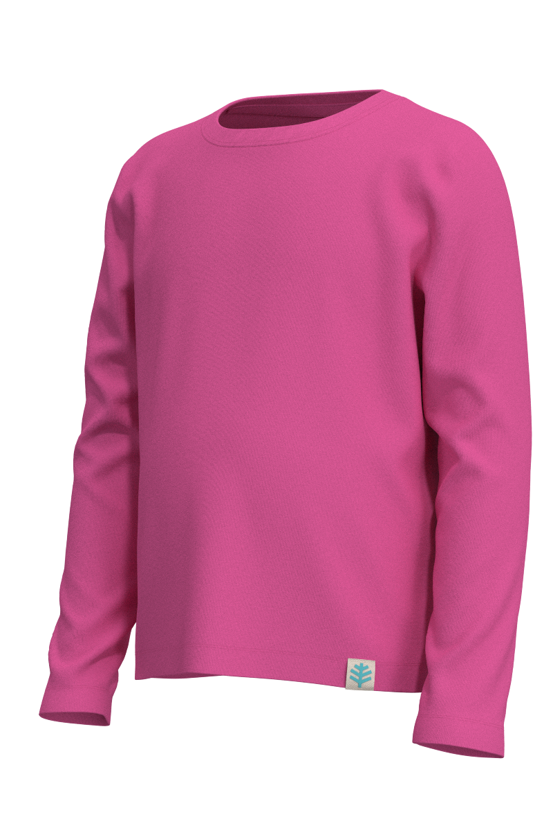 Kid's Coco Plum Everyday Long Sleeve T-Shirt | Tulip Pink