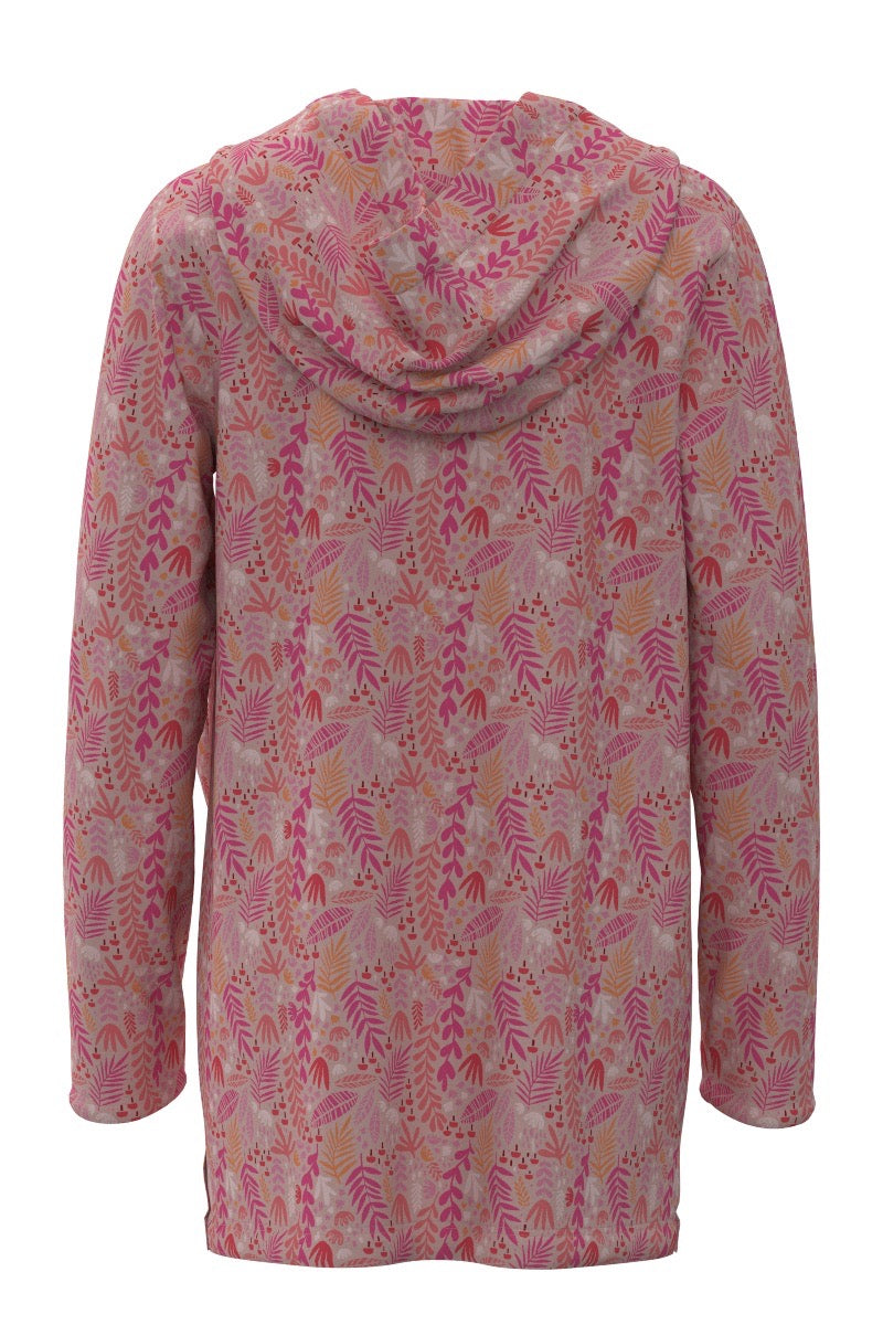 Kid's Catalina Beach Cover-Up Dress | Soft Pink Blooming Forest