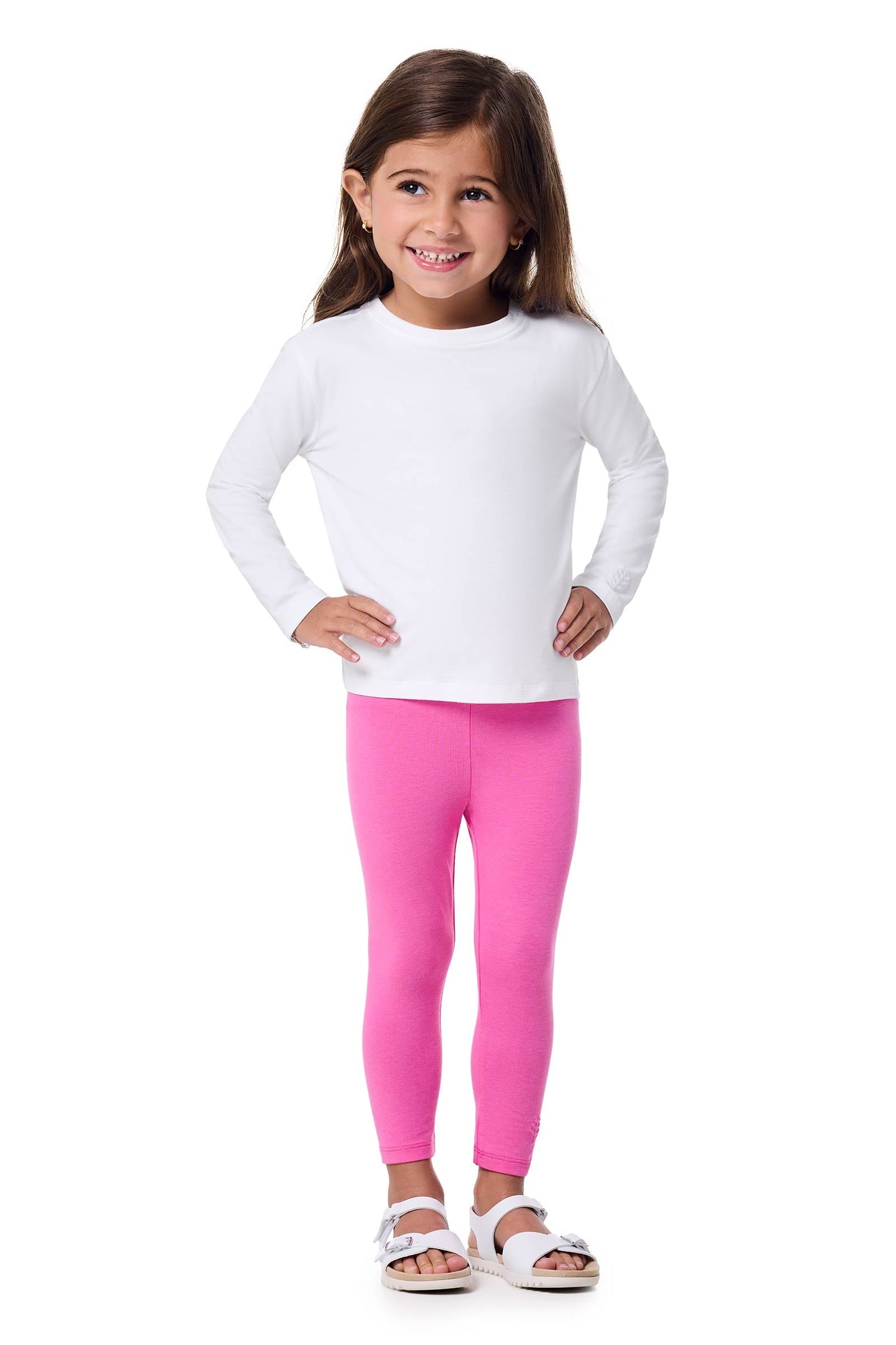 Kid's Monterey Summer Leggings | Tulip Pink