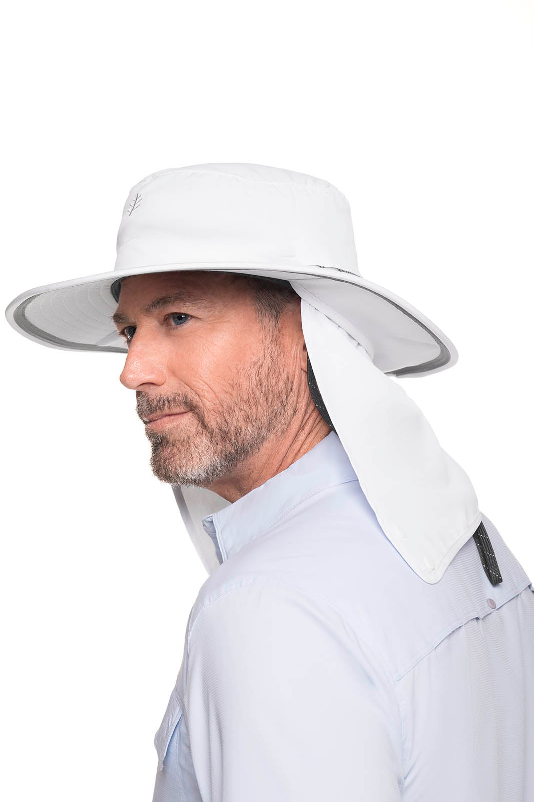 Unisex Convertible Boating Hat | White