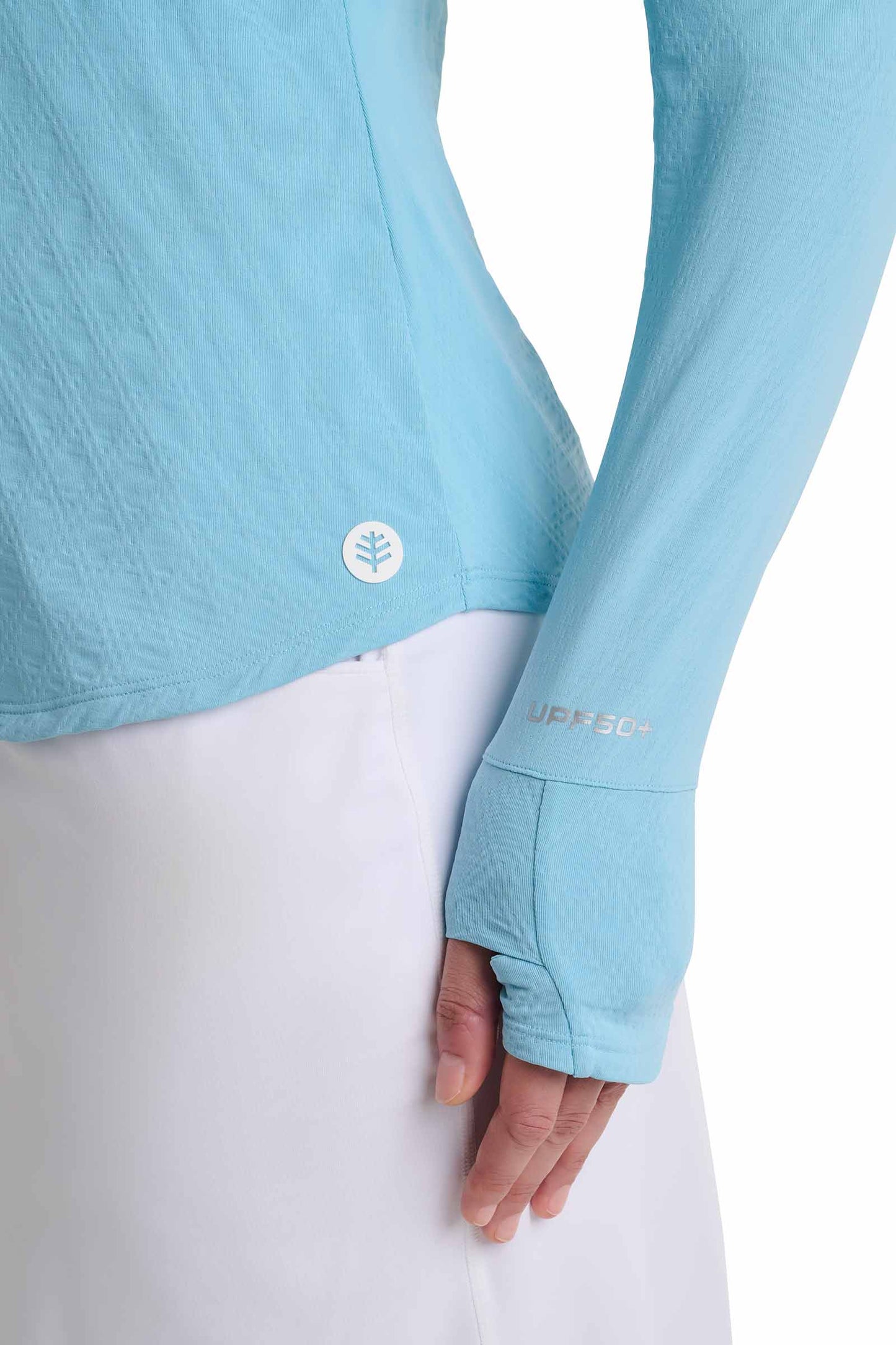 Women's Arabella Quarter Zip | Arctic Blue Diamond Jacquard