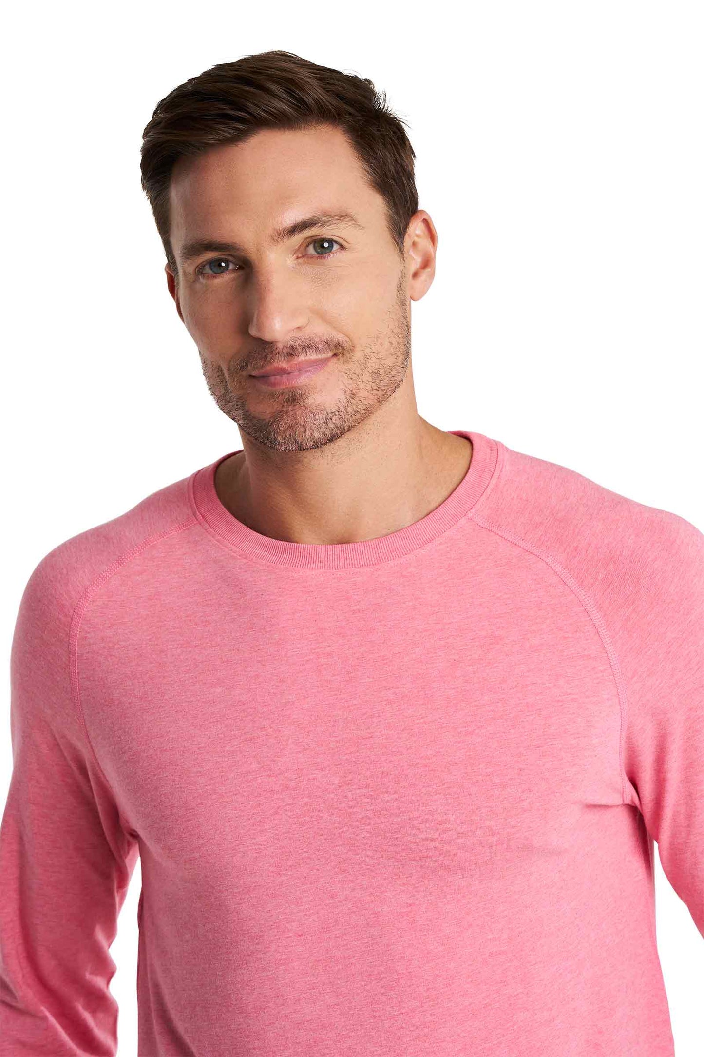 Men's LumaLeo Long Sleeve T-Shirt | Flamingo Pink Heather