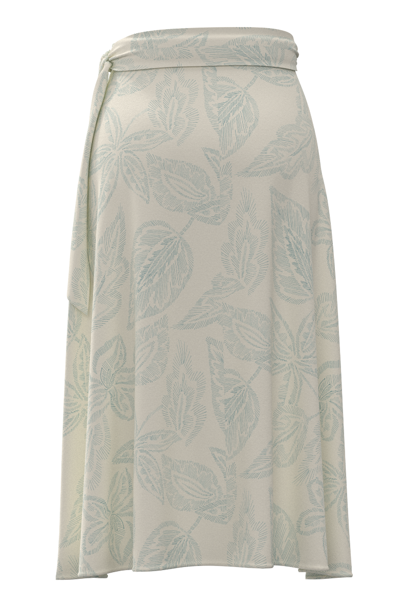 Women's Isla Convertible Wrap | Vanilla Embroidered Leaves