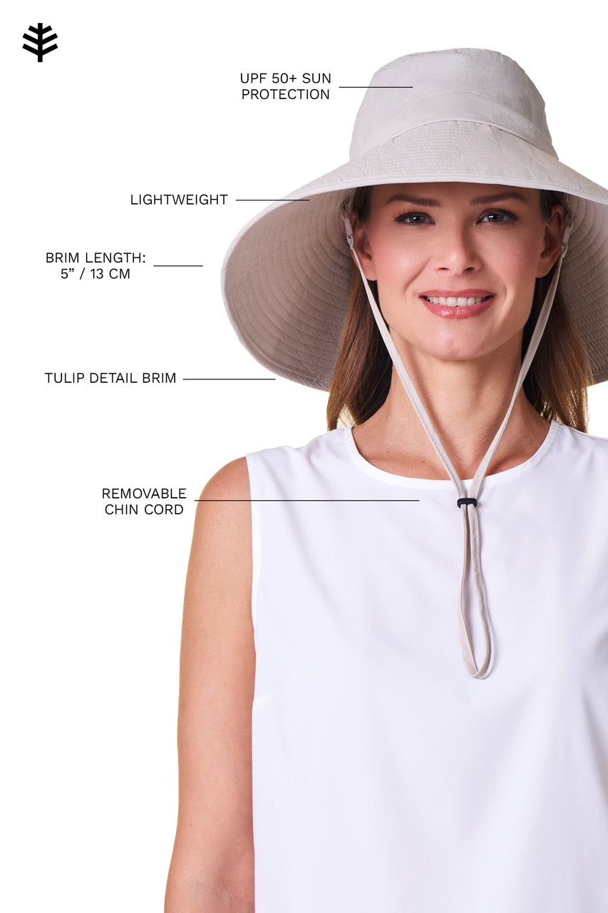 Women's Cyd Travel Beach Hat | White