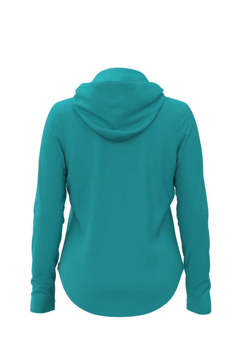 Women's LumaLeo Zip Up Hoodie | Coolibar Blue