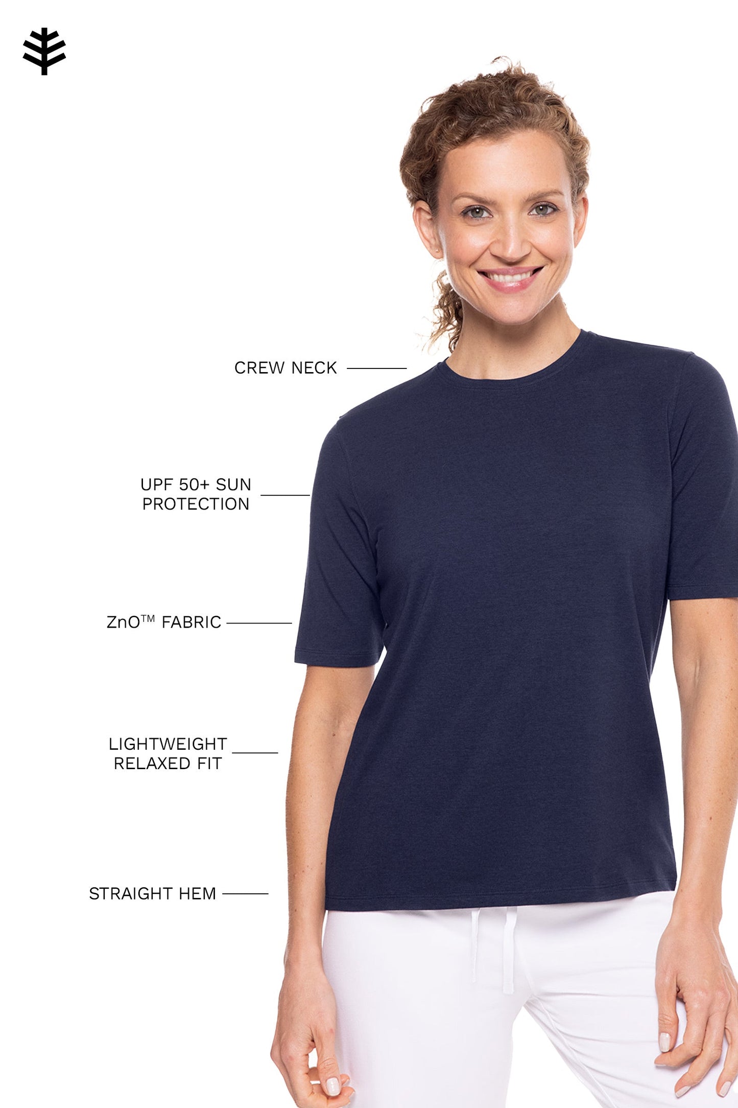 Women's Morada Everyday Short Sleeve T-Shirt | Navy