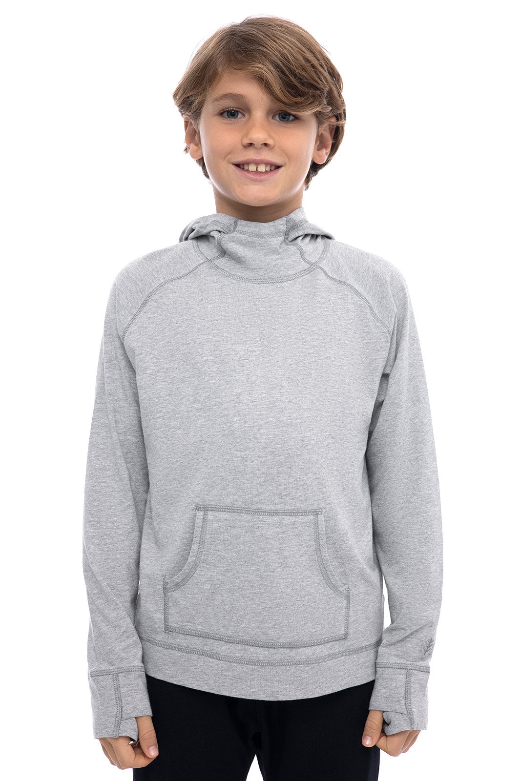 Kid's LumaLeo Hoodie | Grey Heather