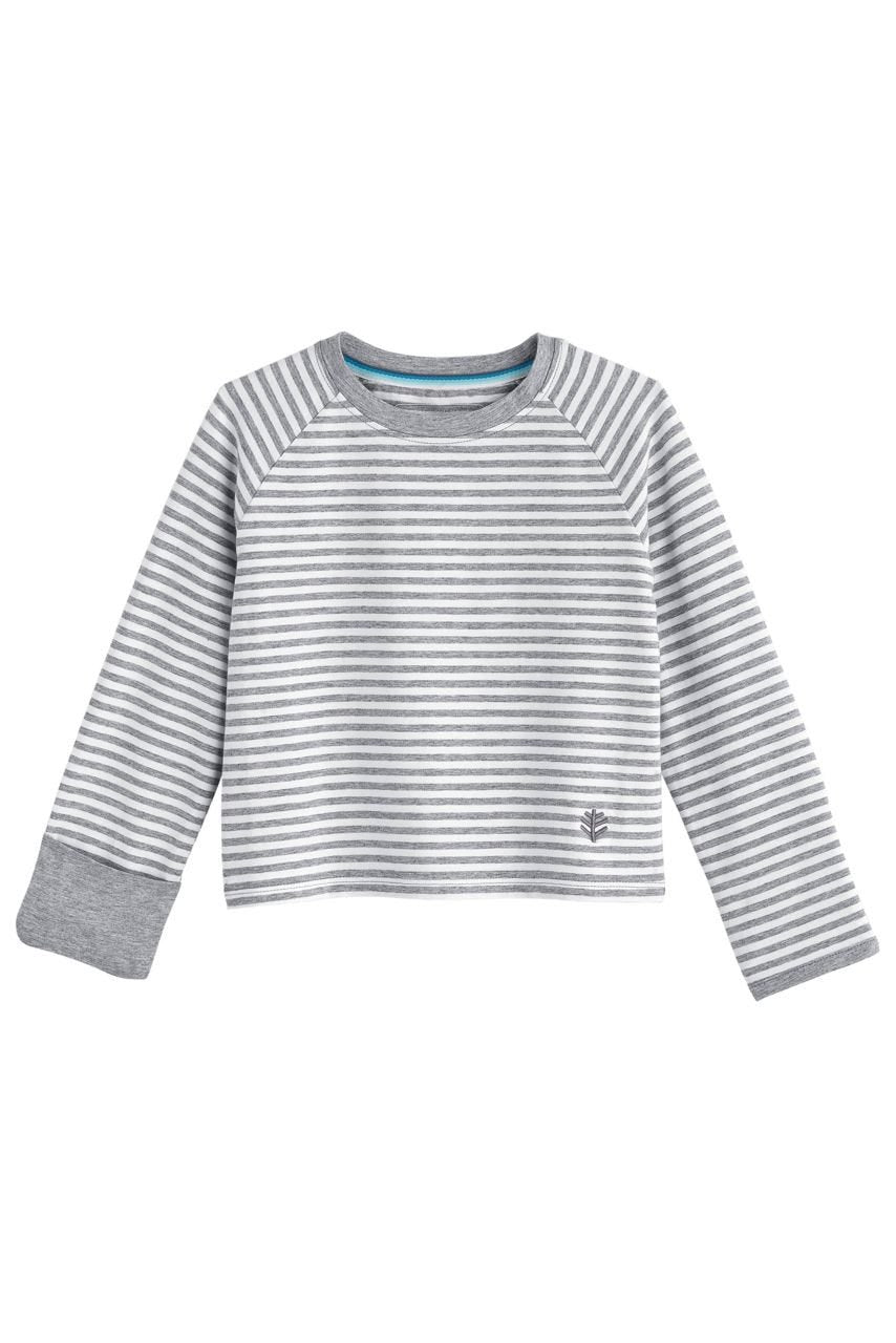 Kid's LumaLeo Long Sleeve T-Shirt | Grey/White