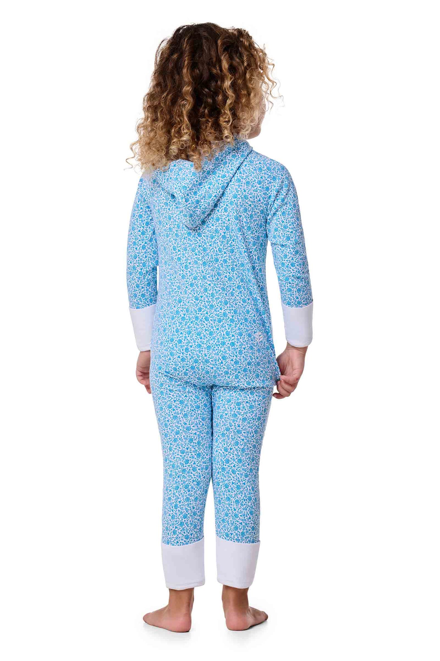 Kid's LumaLeo 360 Coverage Bodysuit | Malibu Blue Shell We
