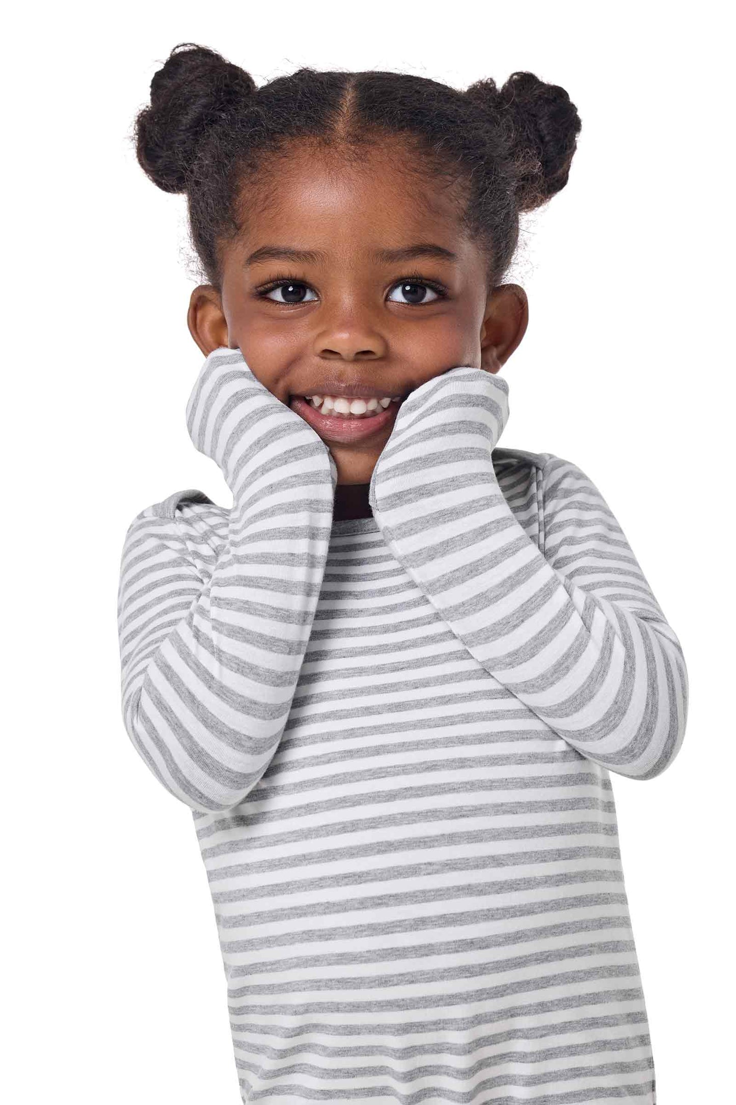 Kid's LumaLeo Bodysuit | Grey/White