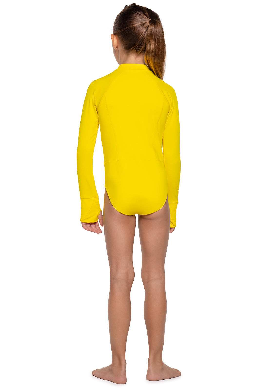 Kid's Koko Long Sleeve Swimsuit | Bold Yellow