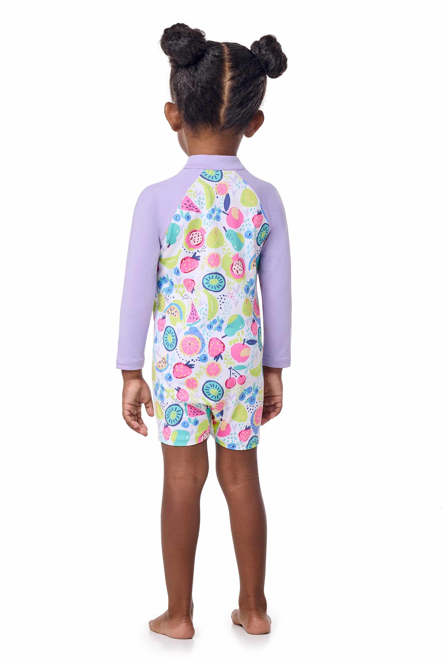 Kid's Kohala Neck-To-Knee Swimsuit | Lavendula Colorblock