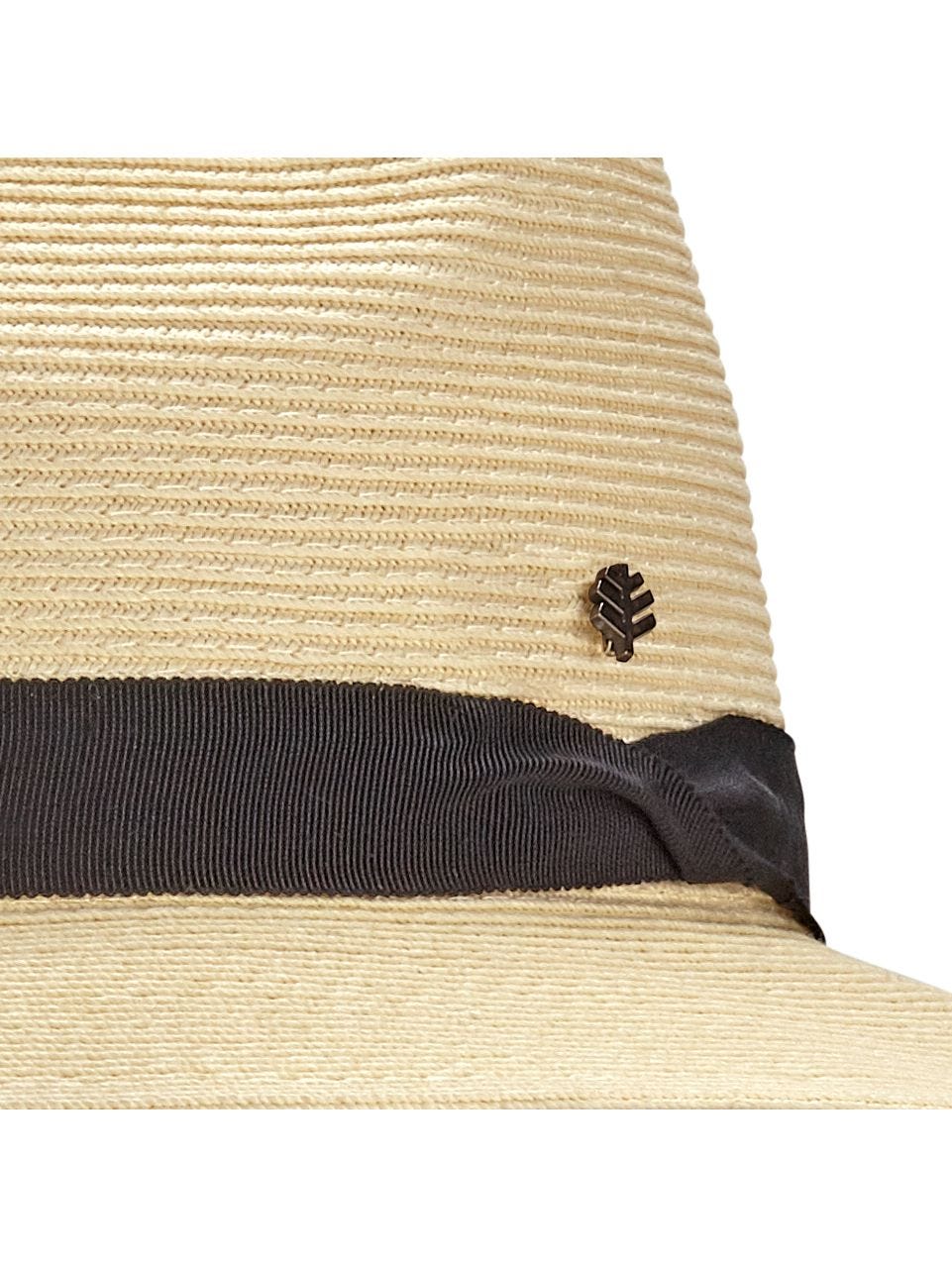 Unisex Peyton Panama Style Fedora | Ivory/Black