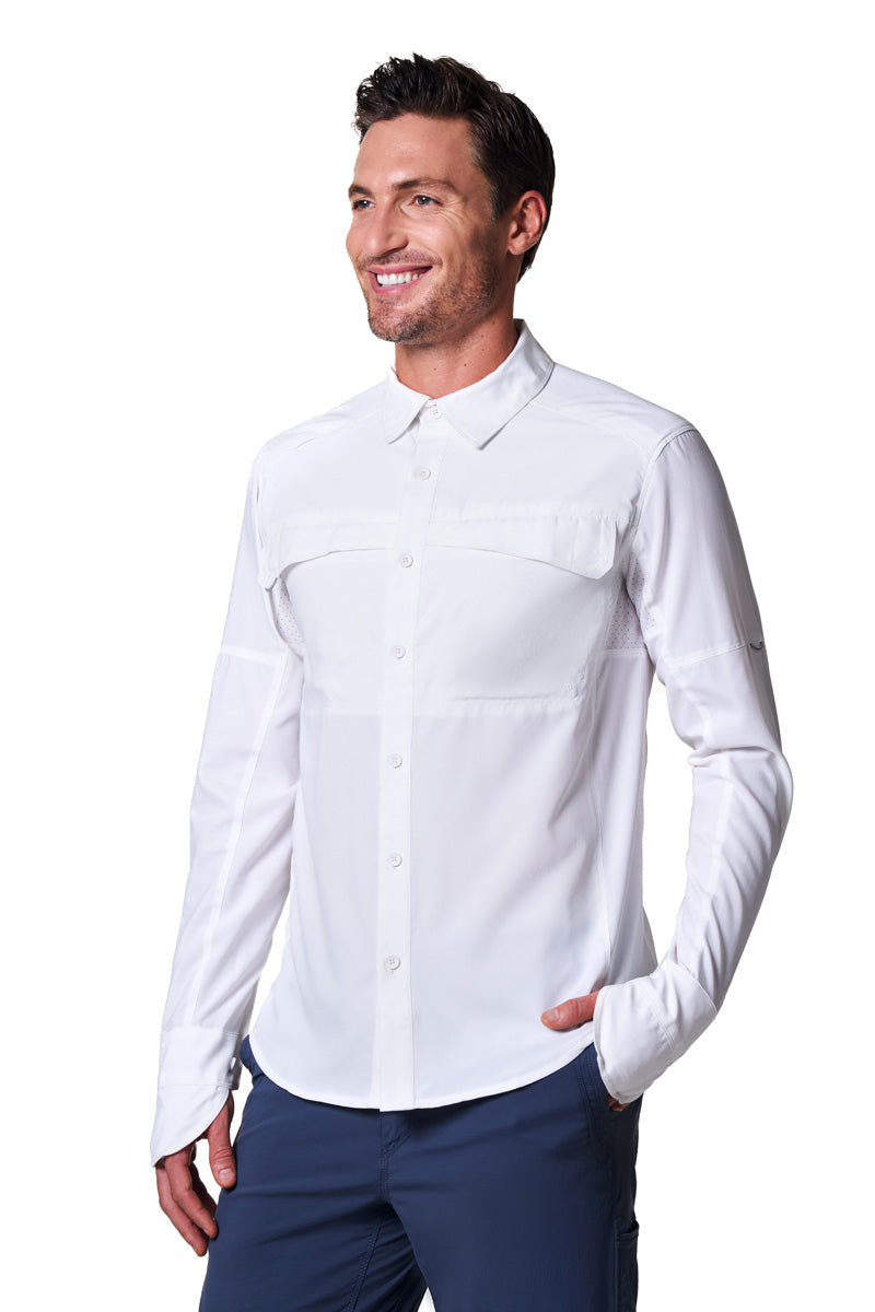 Men's Nassau Fishing Shirt | White
