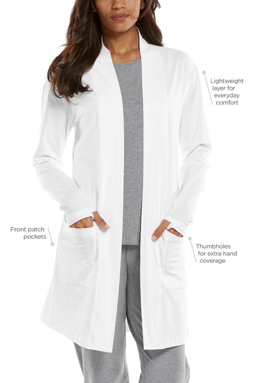 Women's Corbella Cardigan | White | Core