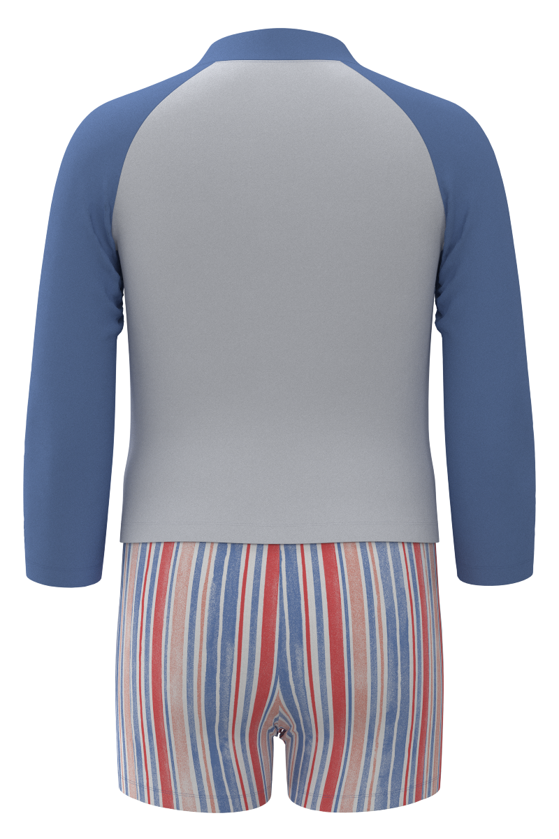 Kid's Wave Rash Guard Set | Bluebell