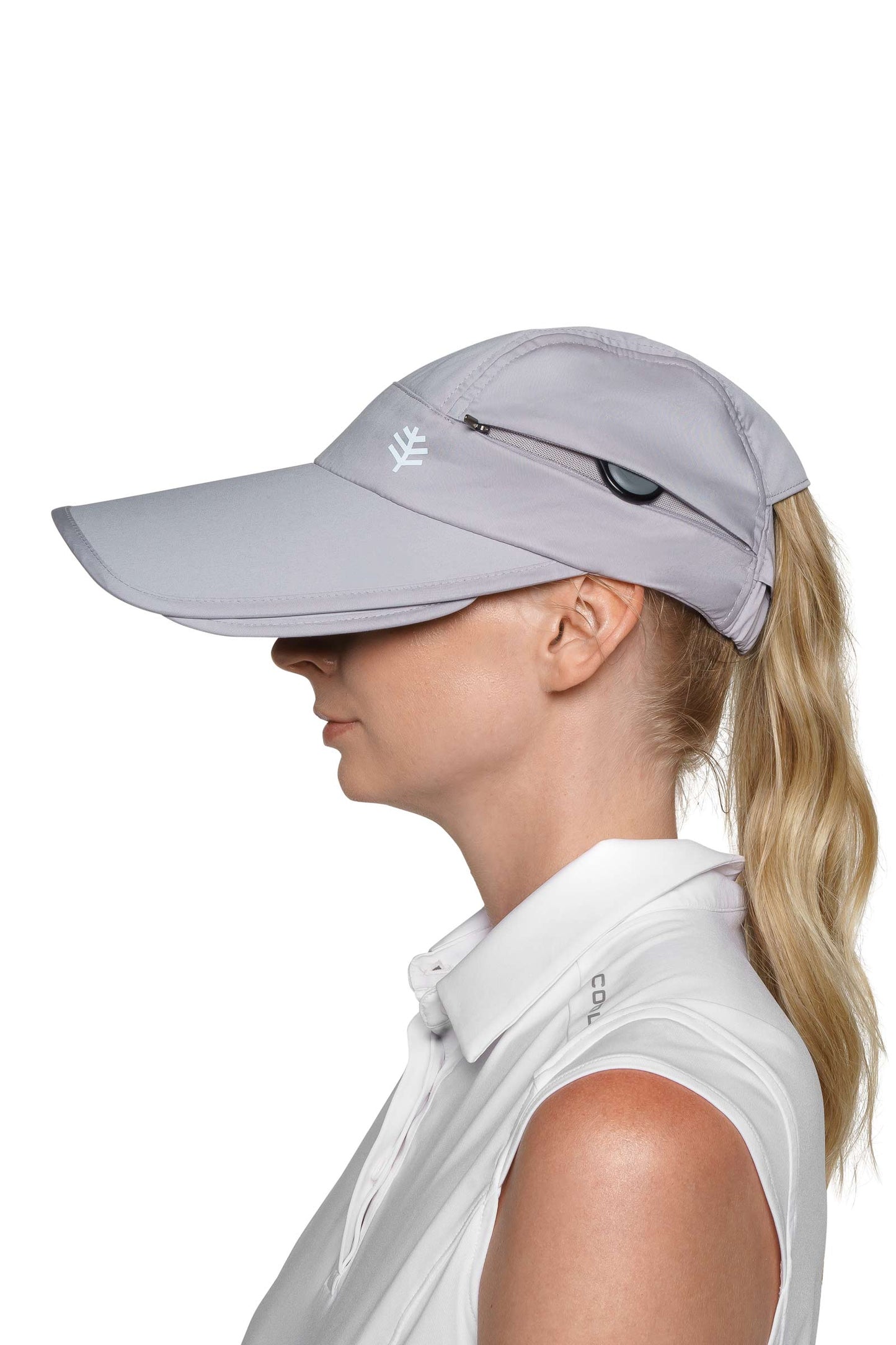 Visera parasol convertible Olivia para mujer | Negra