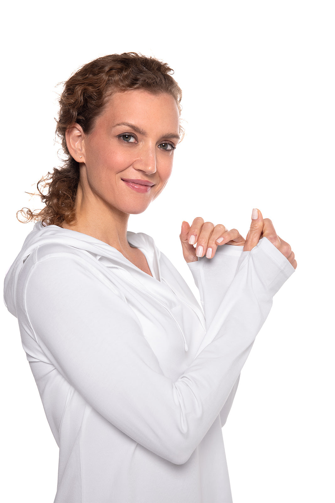 Women's Catalina Hoodie Tunic Top | White