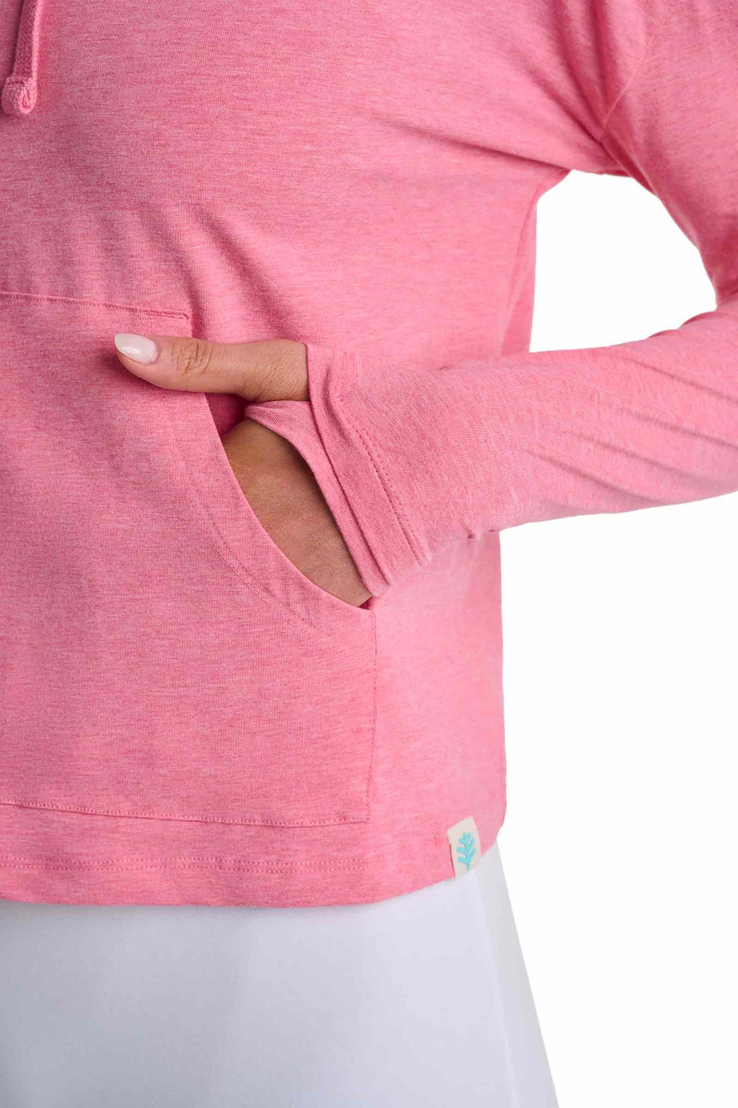 Women's Solana Mock Neck Pullover | Flamingo Pink Heather