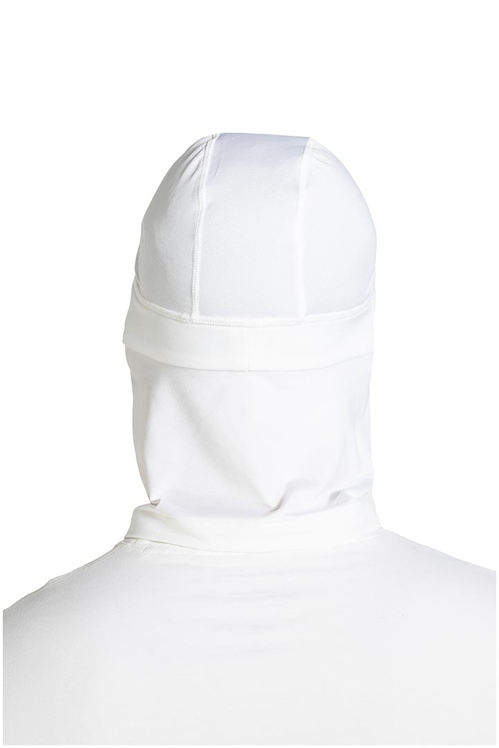 Unisex Prismatic Drape Cap | White