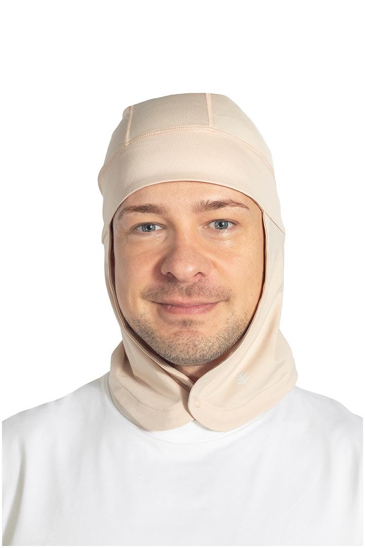 Unisex Prismatic Drape Cap | Beige