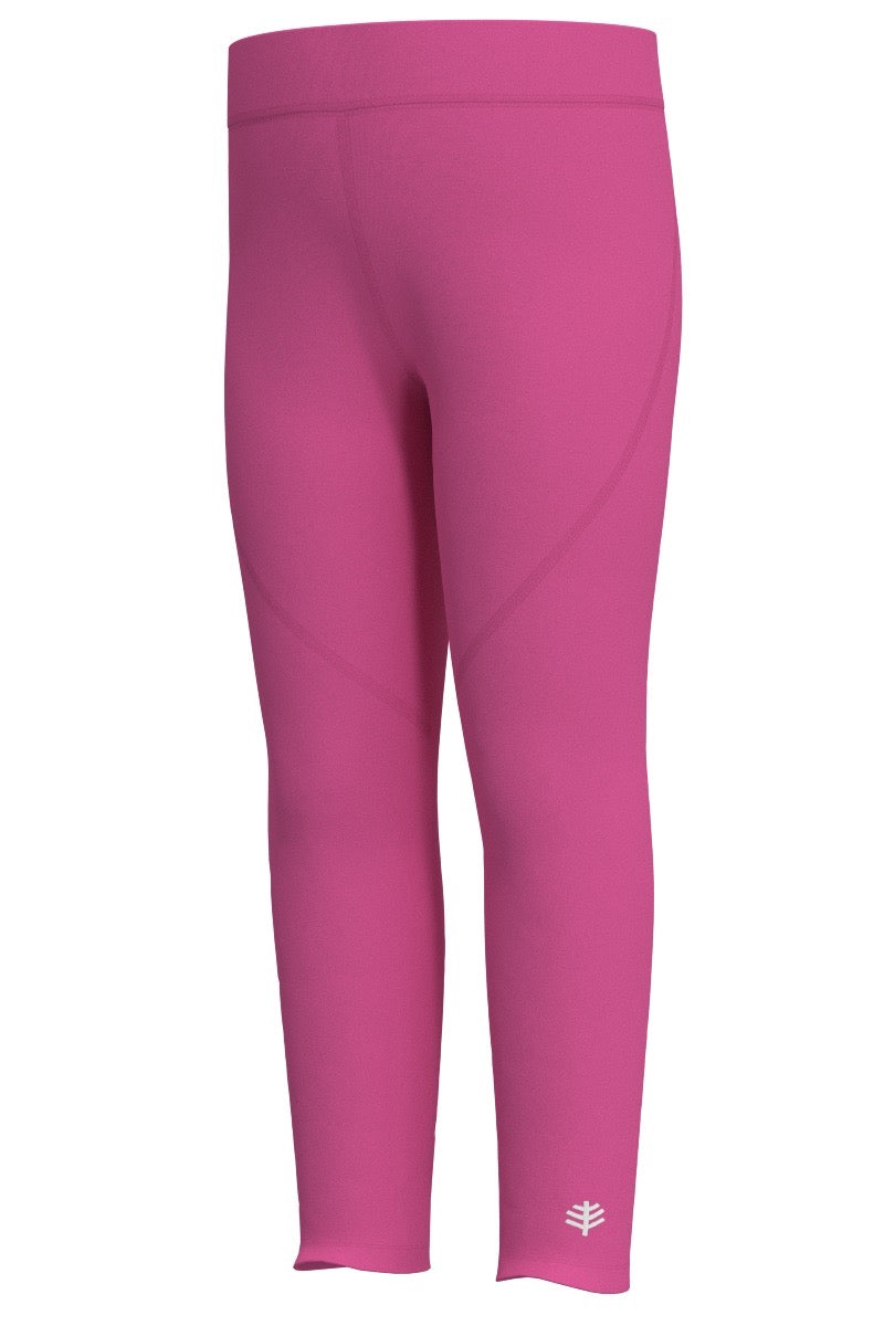 Kid's Wave Swim Tights | Tulip Pink