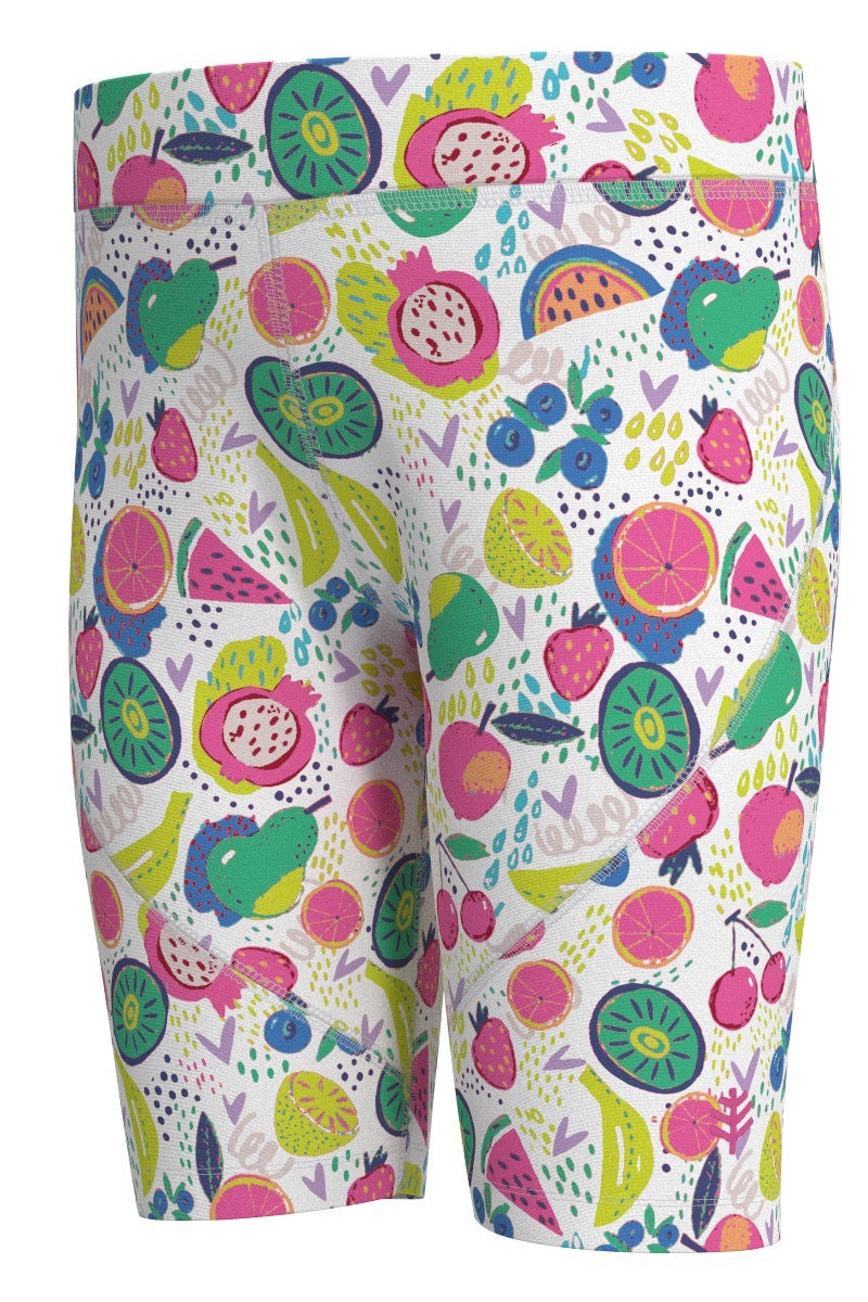 Kid's Wave Swim Shorts | White Fruit Party