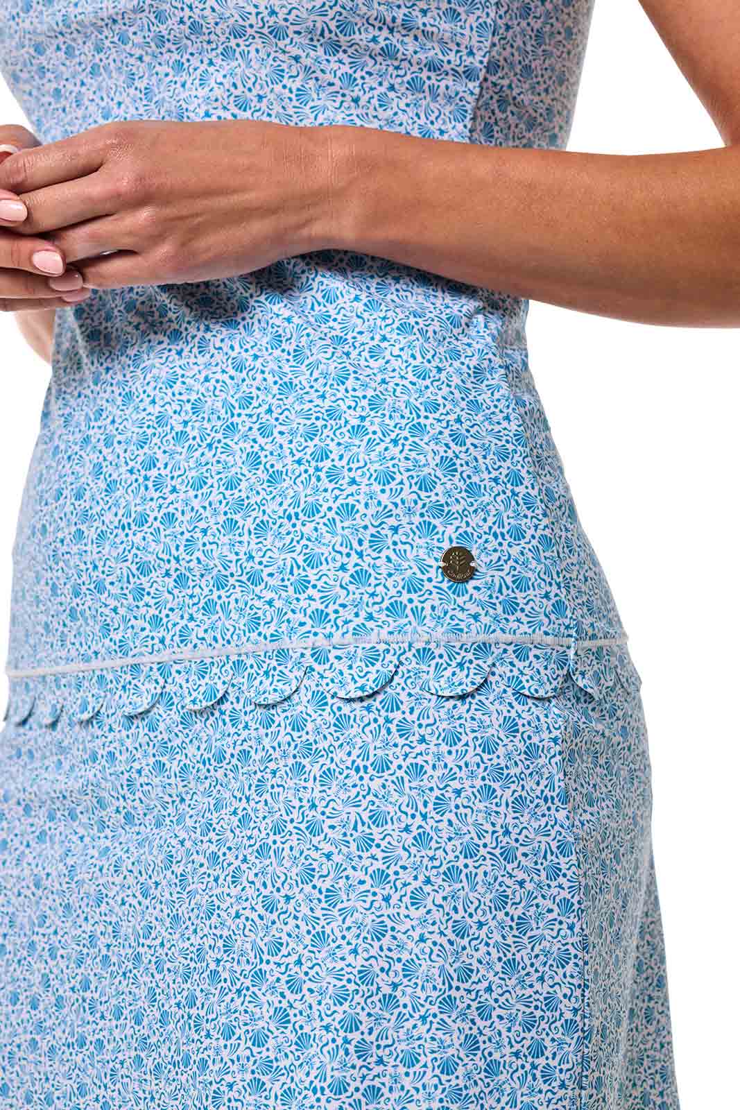 Women's Sea Fan Scallop Skort | Malibu Blue Shell We