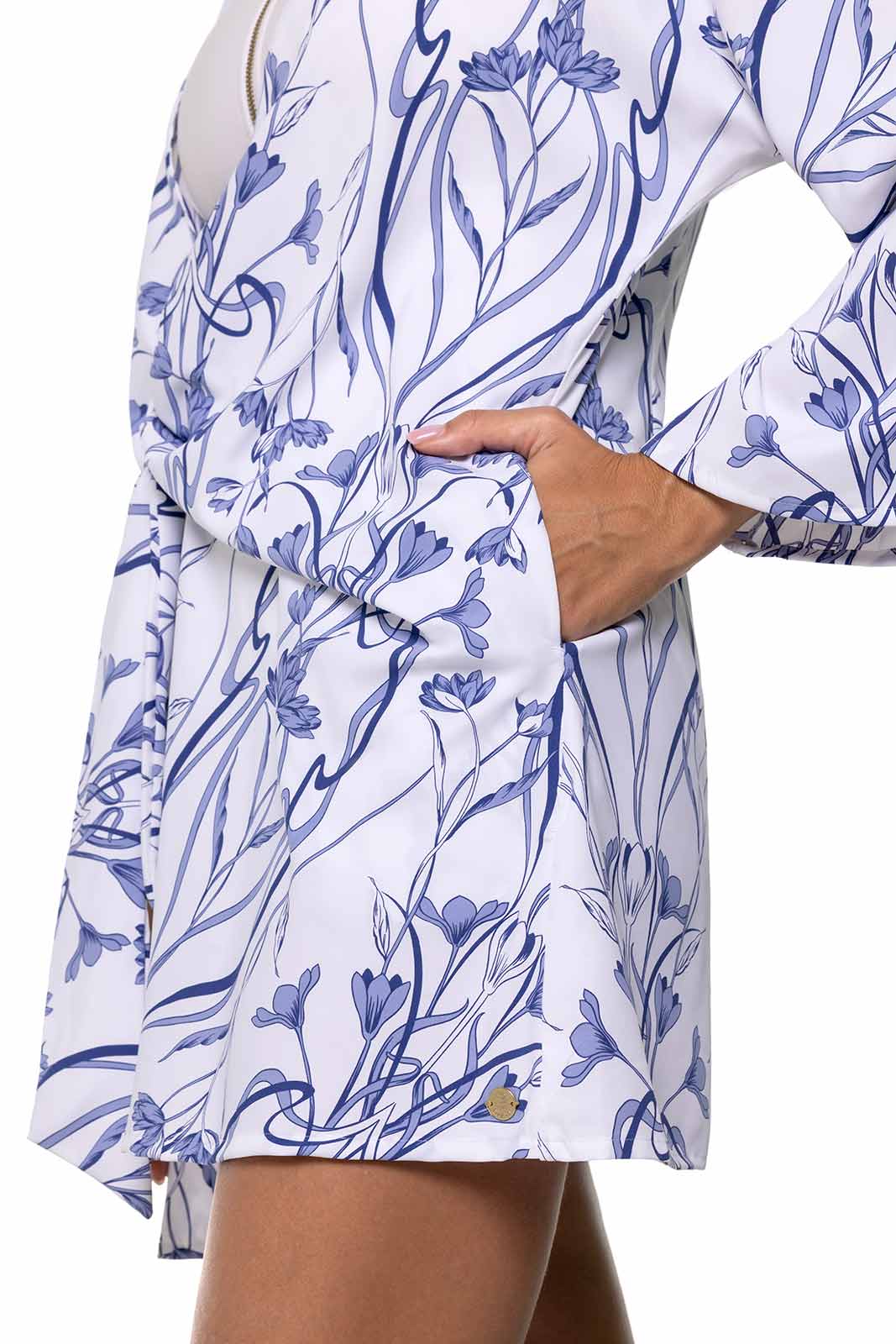 Women's Ocean Drive Cover-Up | White Iris Dusk